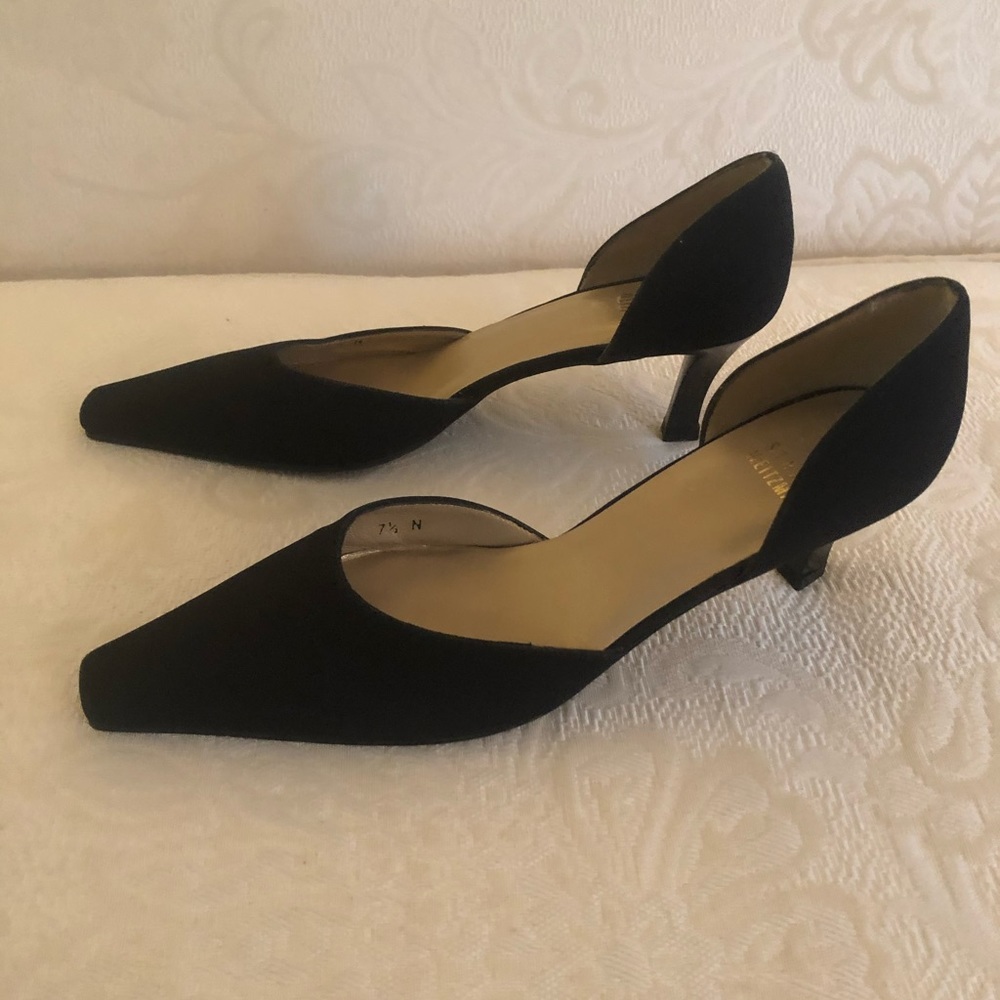 Stuart Weitzman-Black D’orsay Slip-on Pumps -New, never been worn.  size: 7.5 N